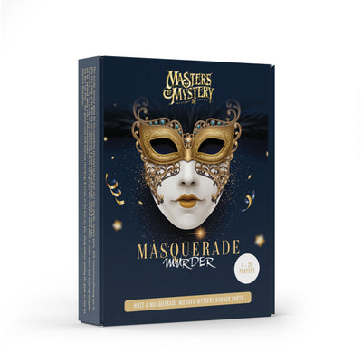 Masquerade Ball game box, angled