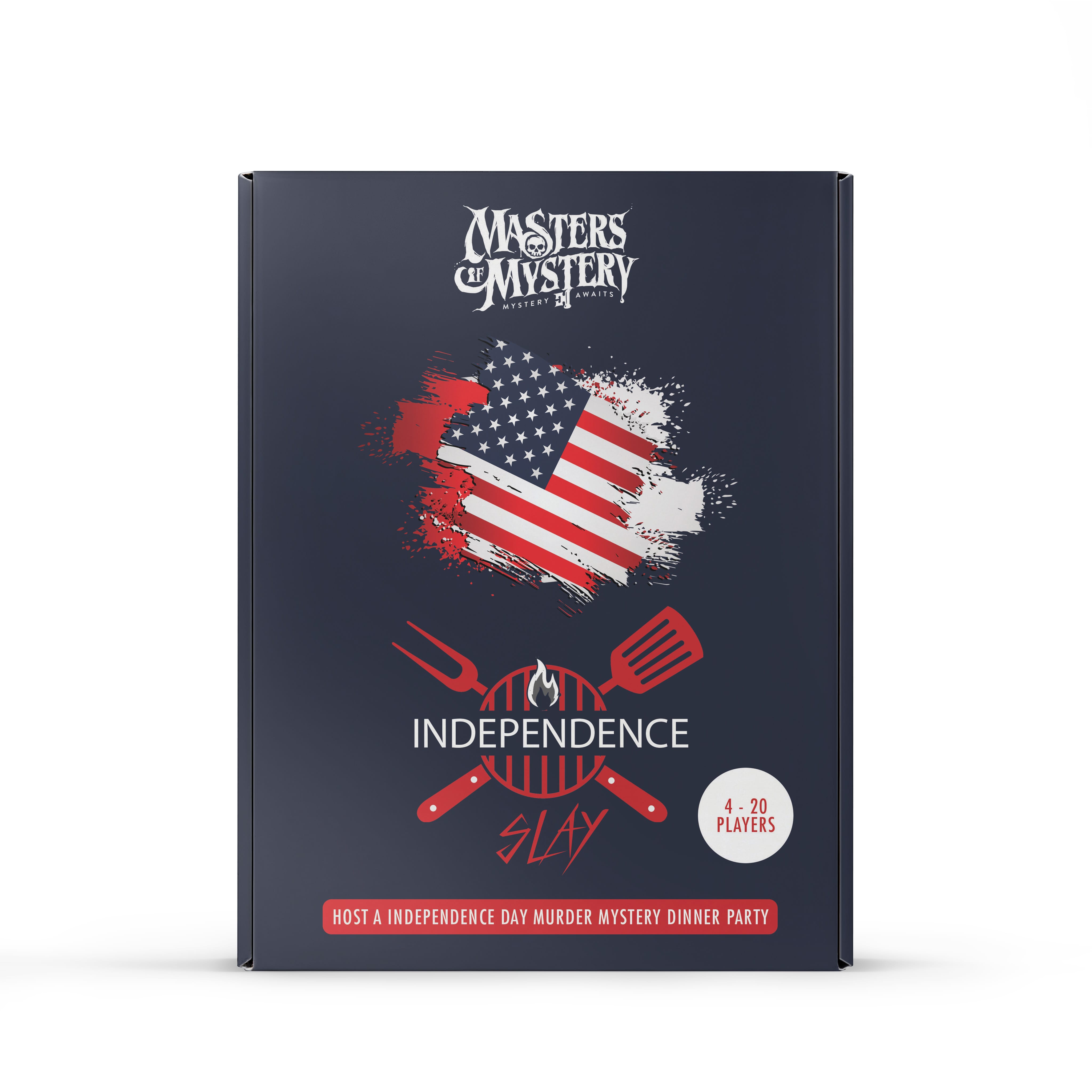 Independence Day Murder Mystery murder mystery game box, front