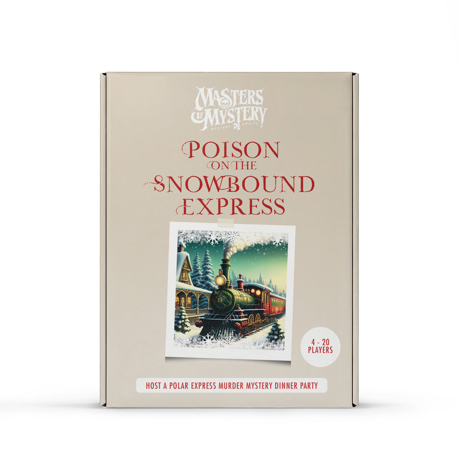 Polar Express Murder Mystery game box, front