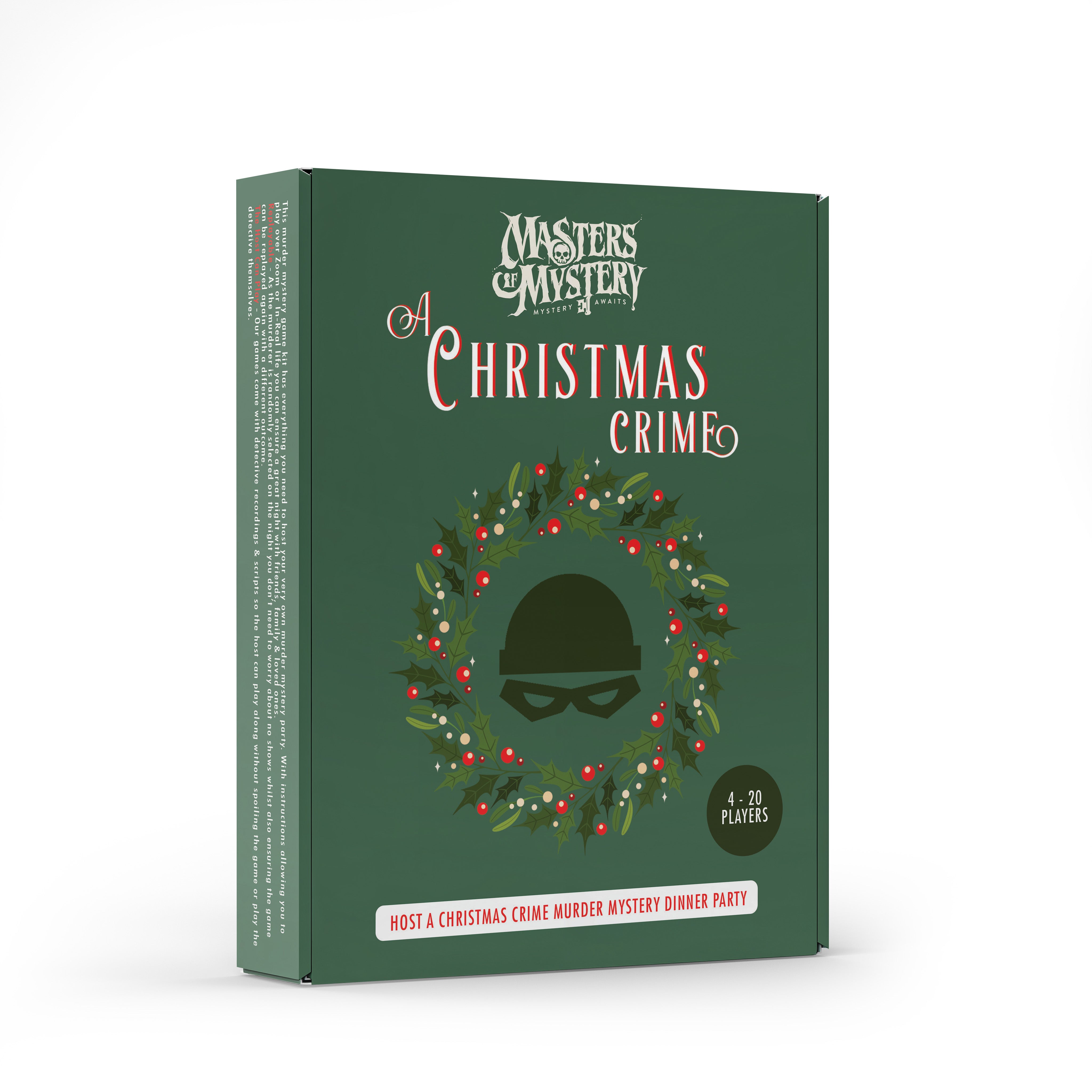 Xmas Crime Murder game box, angled