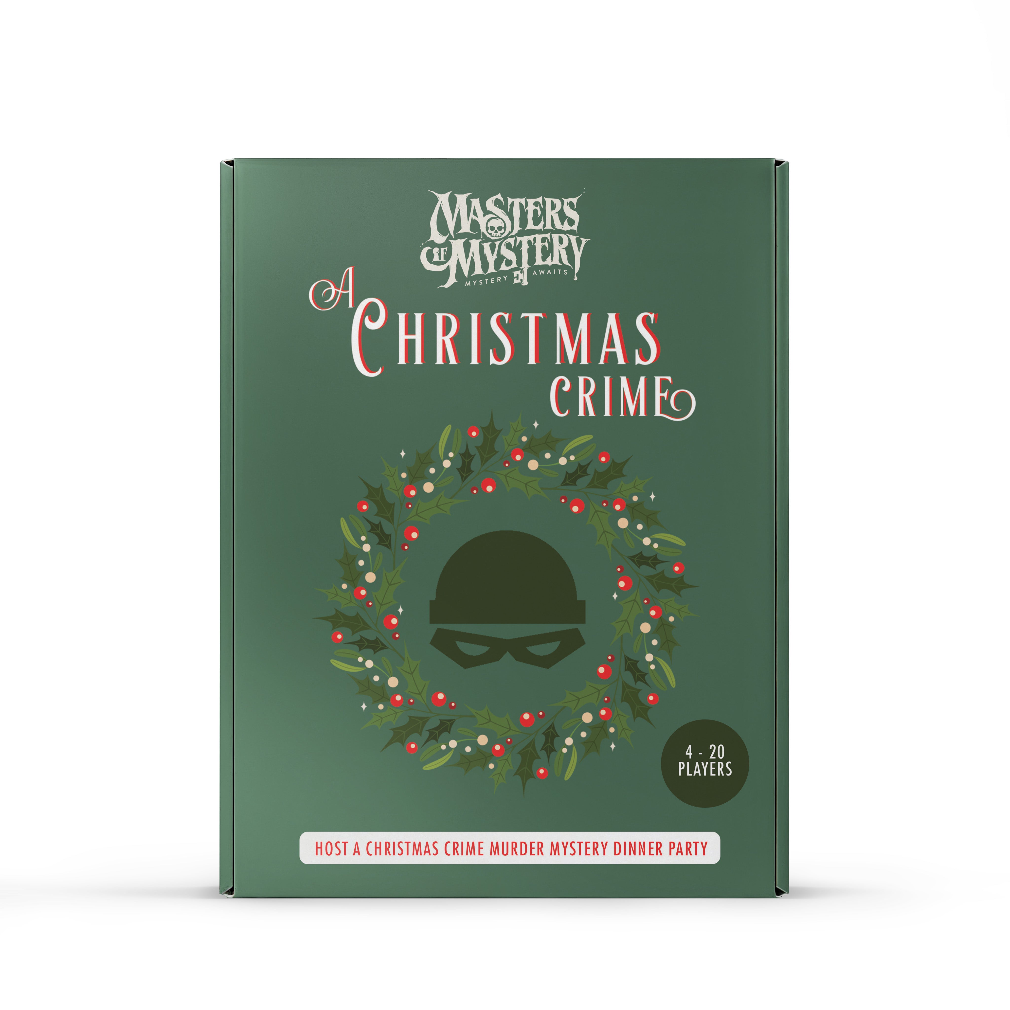 Xmas Crime Murder murder mystery game box, front