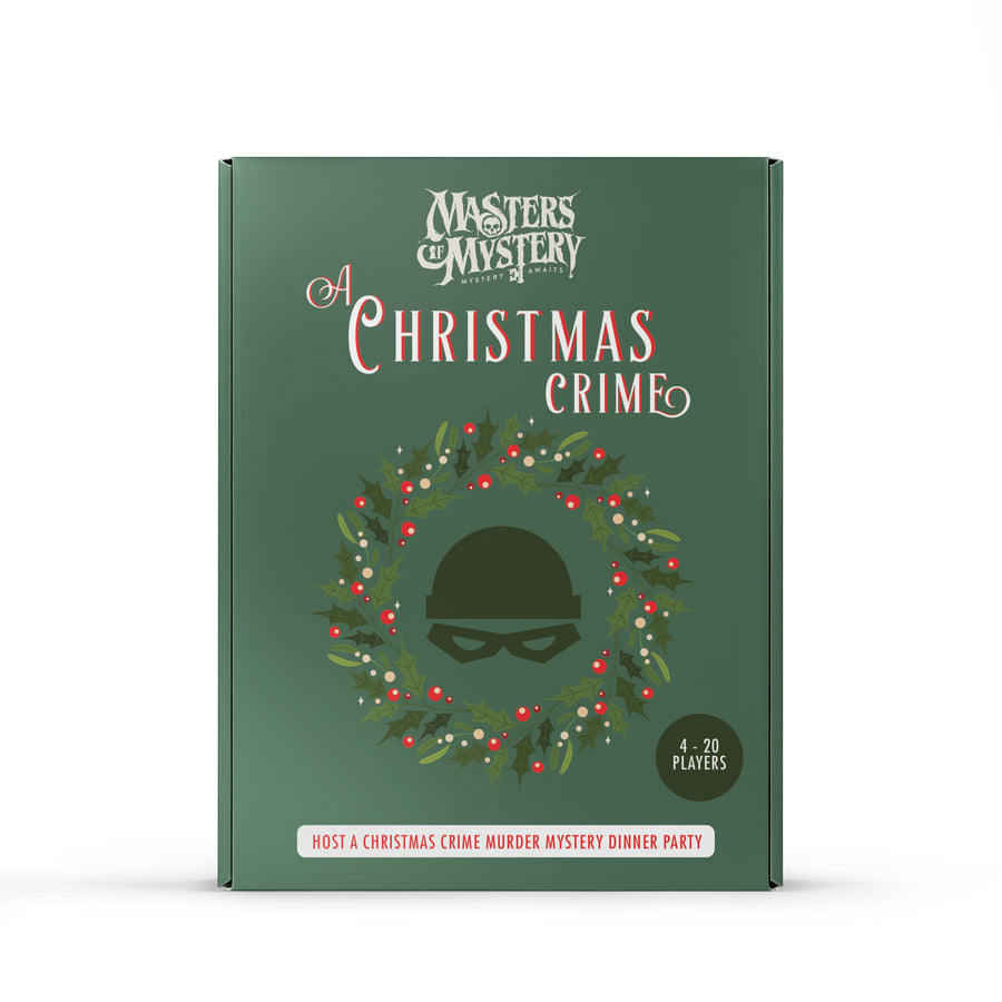 Xmas Crime Murder murder mystery game box, front