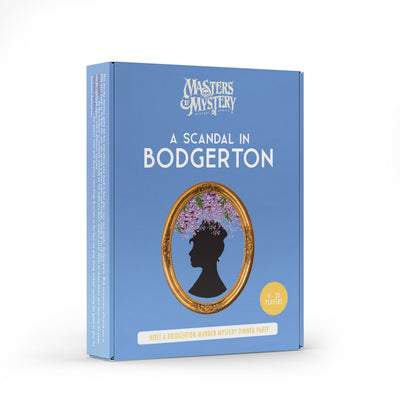 A Scandal Bodgerton game box, angled