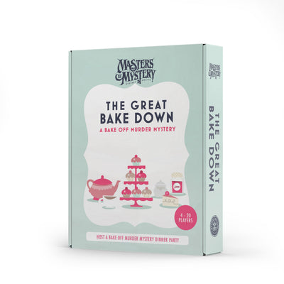 Bake Off Murder Mystery game box, spine