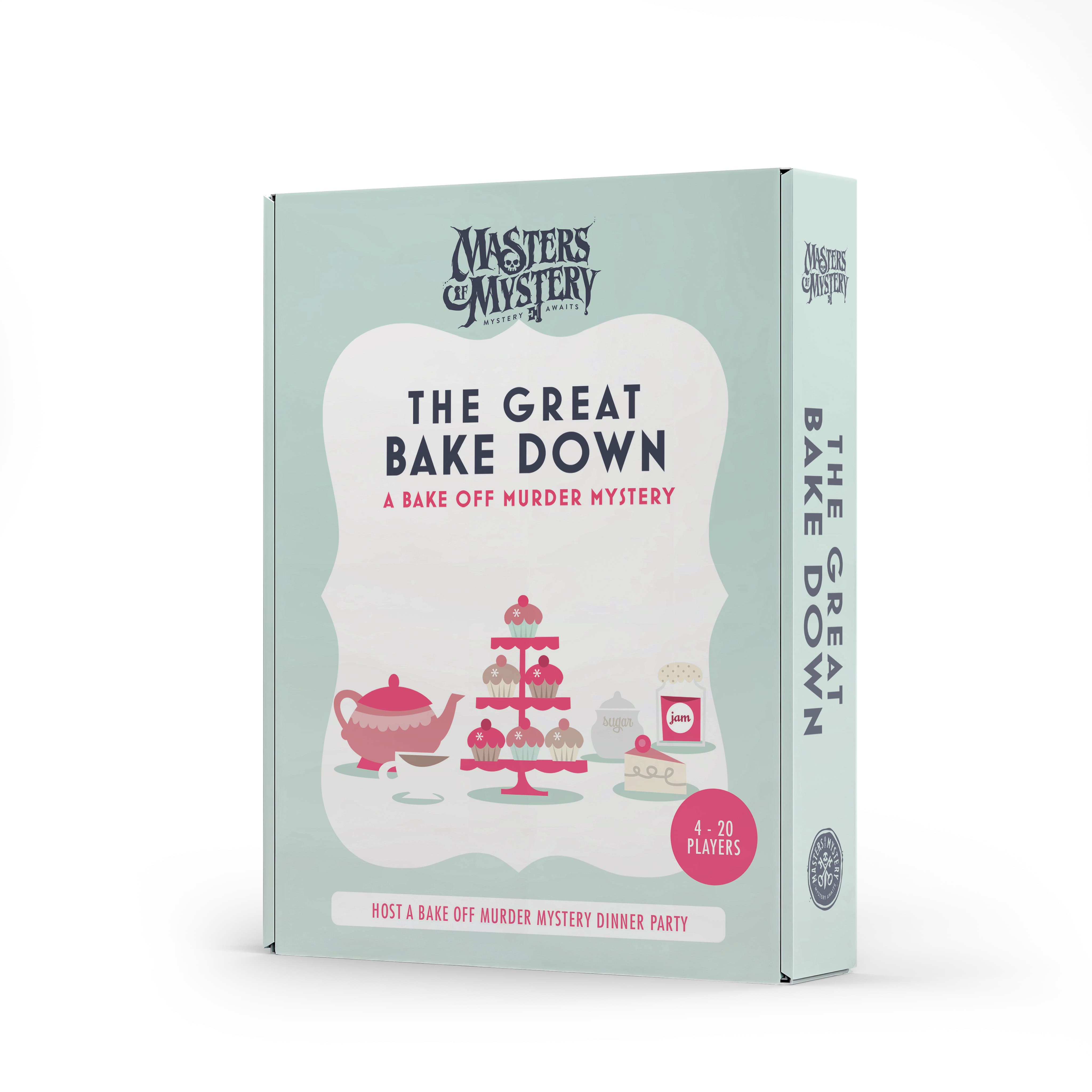 Bake Off Murder Mystery game box, spine