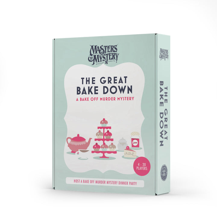 Bake Off Murder Mystery game box, spine