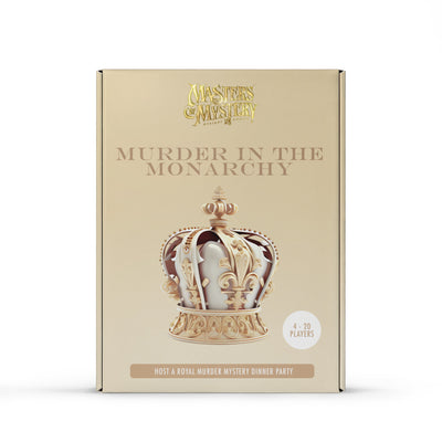 Murder in the Monarchy game box, front
