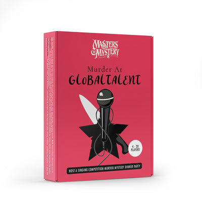 Eurovision Murder Mystery game box, angled