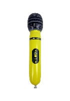Fancy Dress Inflatable Microphone - Neon Yellow, 40cm - Party Costume Accessory