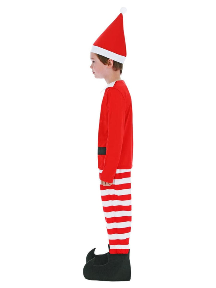 Naughty Elves Fancy Dress Costume with Top, Trousers, Boot Covers & Hat