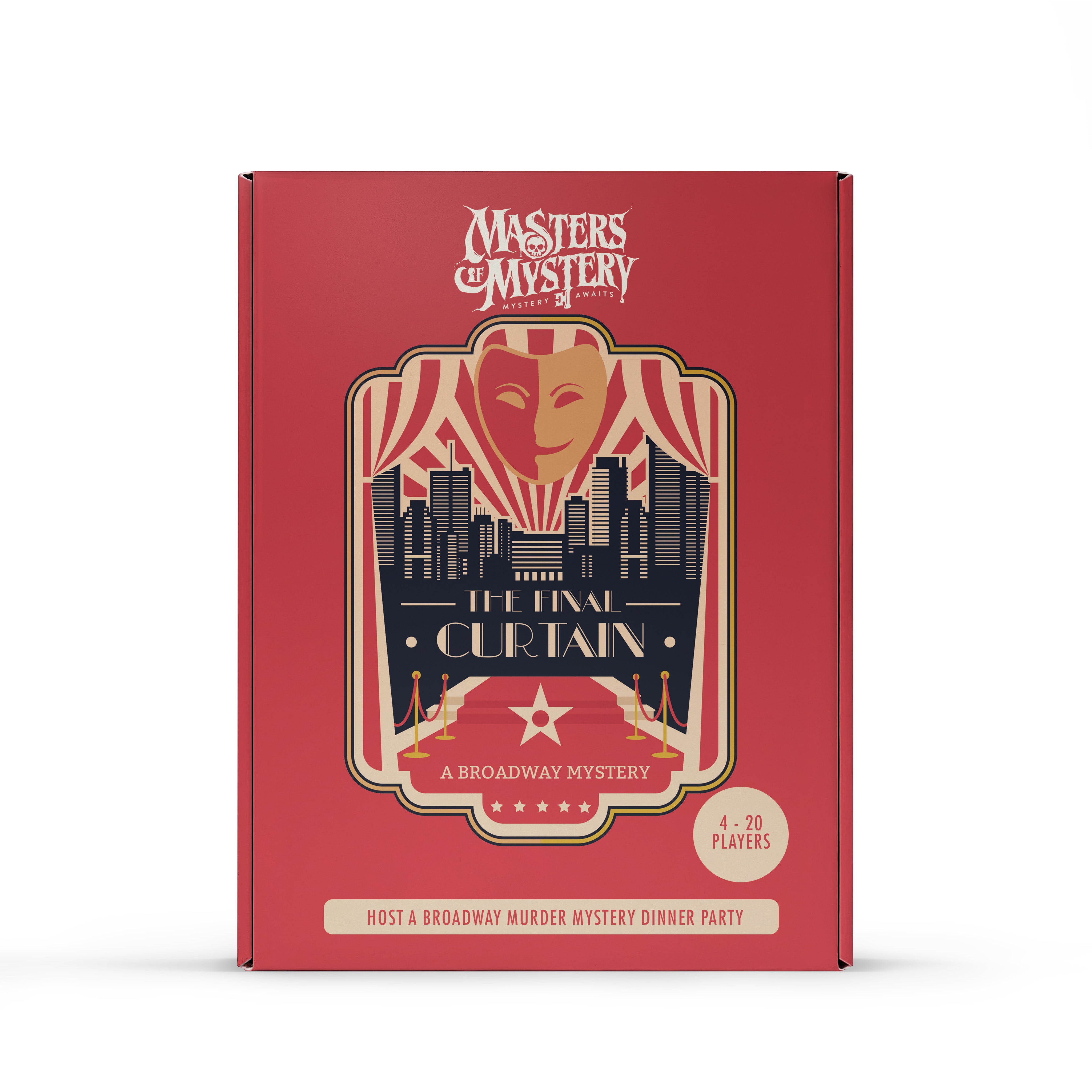 Broadway Murder Mystery game box, front
