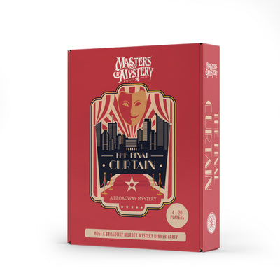 Broadway Murder Mystery game box, spine