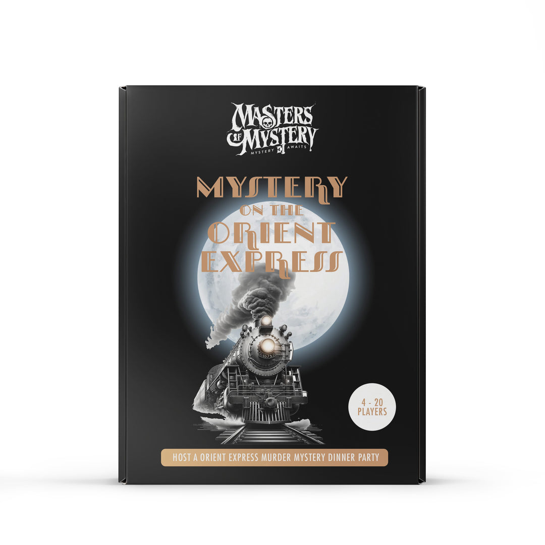Orient Express Murder Mystery murder mystery game box, front