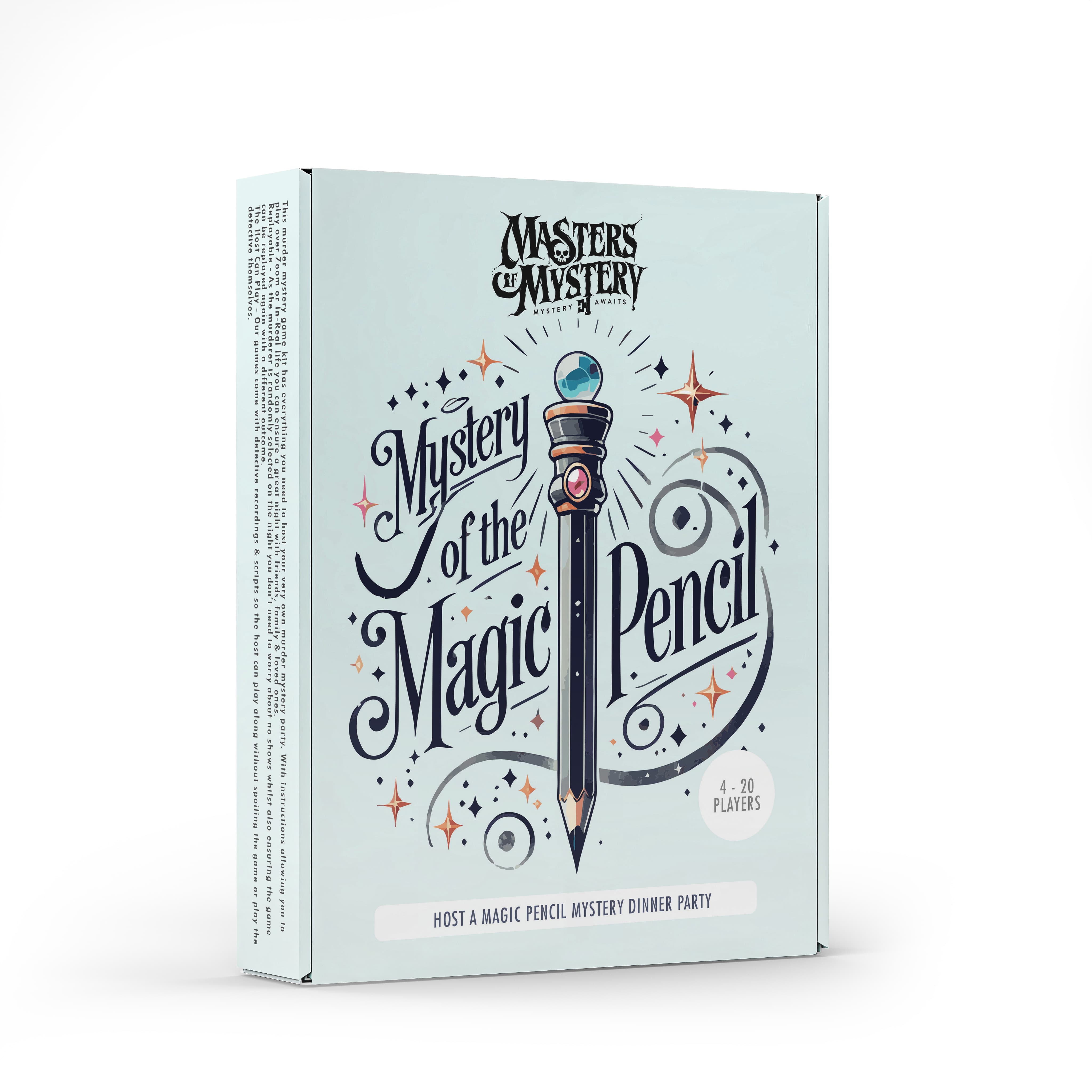 Magic Pencil game box, angled