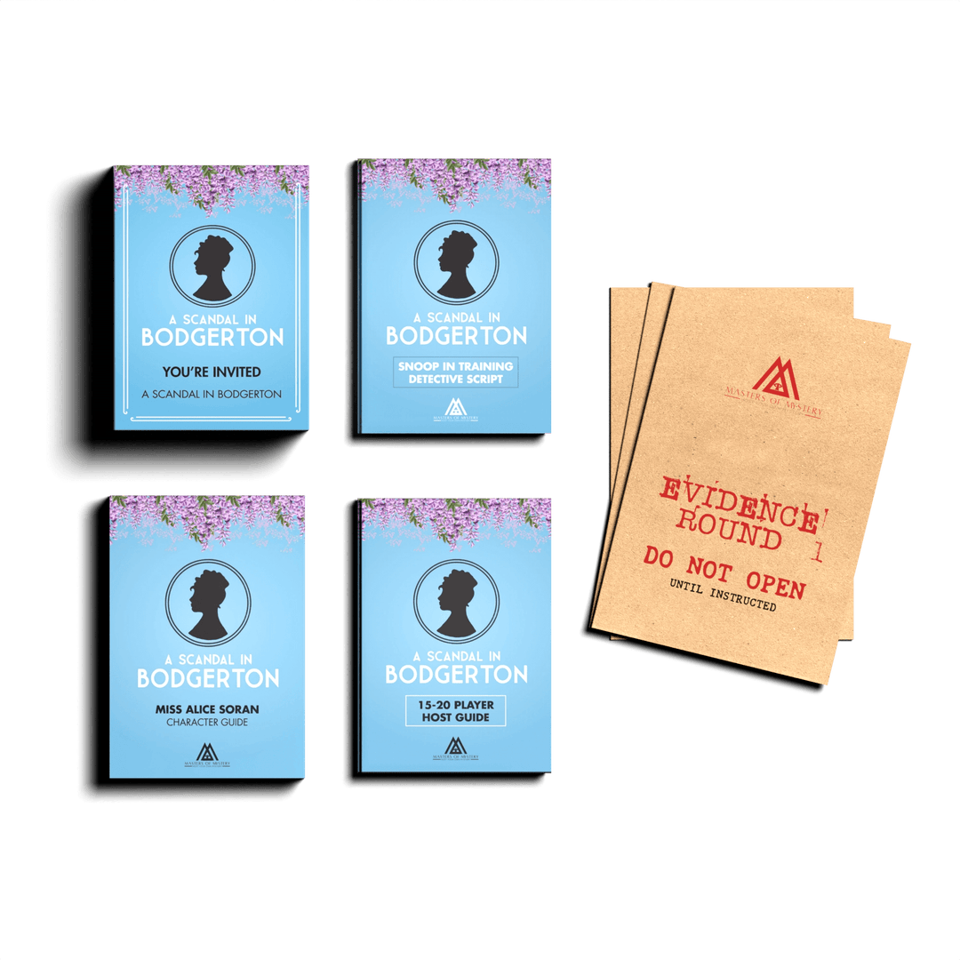 Bridgerton et Jane Austen Themed Murder Mystery Game Kit - Jeu physique