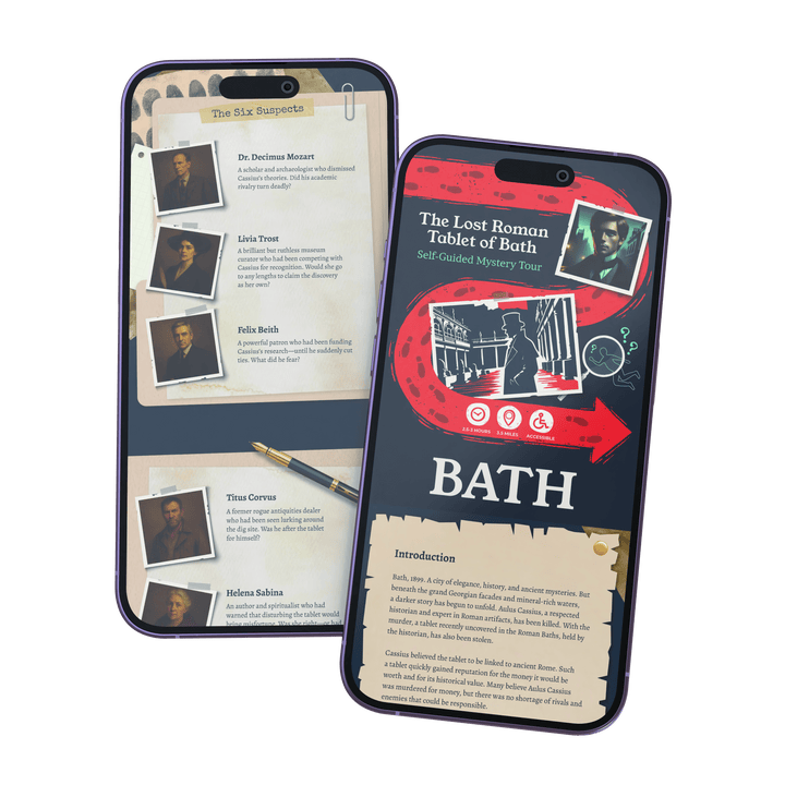 Outdoor Escape Room Bath - Self-Guided Murder Mystery Tour – The Lost Roman Tablet of Bath