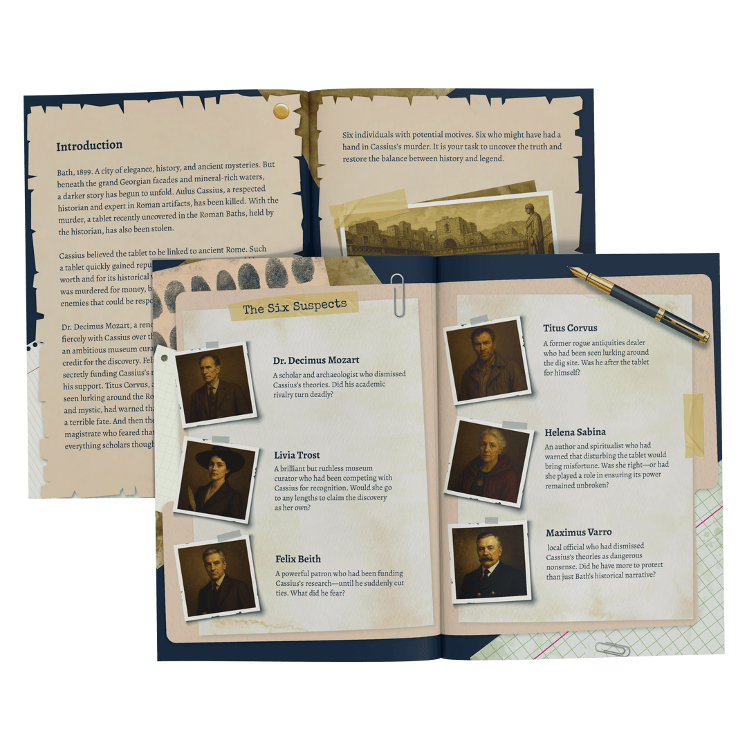 Outdoor Escape Room Bath - Self-Guided Murder Mystery Tour – The Lost Roman Tablet of Bath