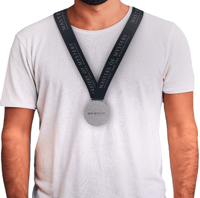 Murder Mystery Award Medals Set – Best Detective, Costume, Performer, Liar & Most Likely to Commit a Crime