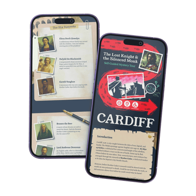 Outdoor Escape Room Cardiff - Self-Guided Murder Mystery Tour – The Lost Knight & the Silenced Monk