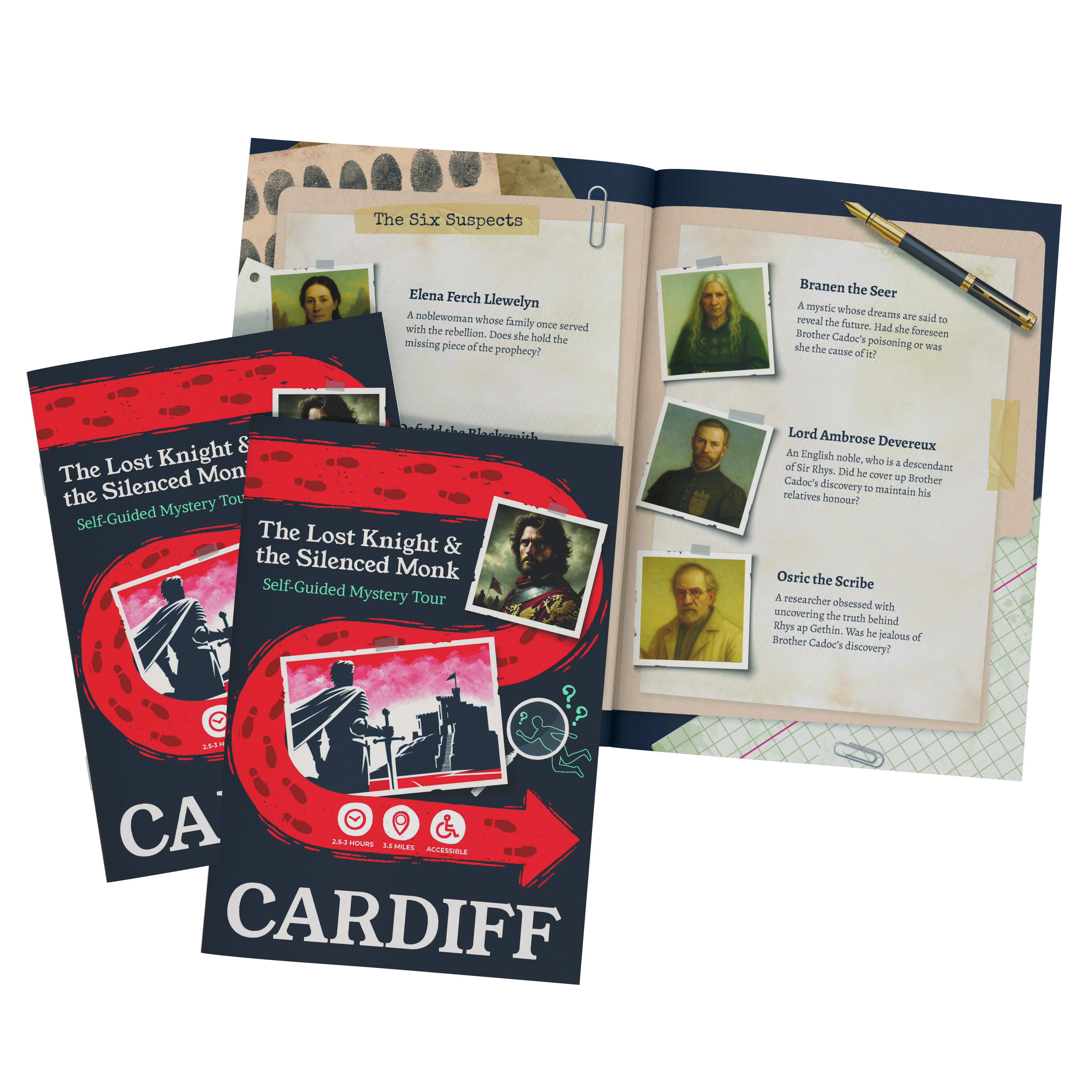 Outdoor Escape Room Cardiff - Self-Guided Murder Mystery Tour – The Lost Knight & the Silenced Monk