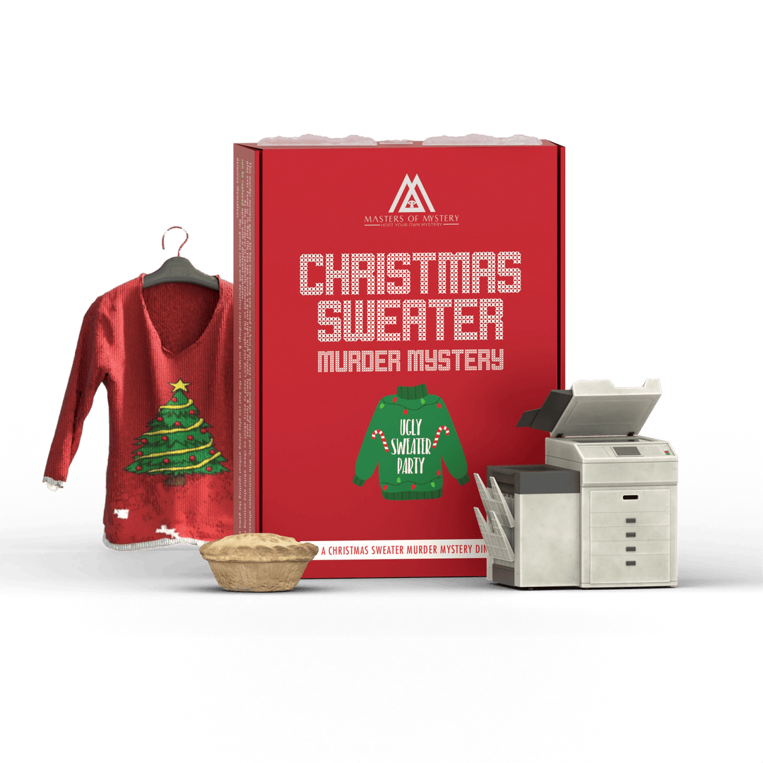 Office Christmas Sweater Party Murder Mystery Game Kit