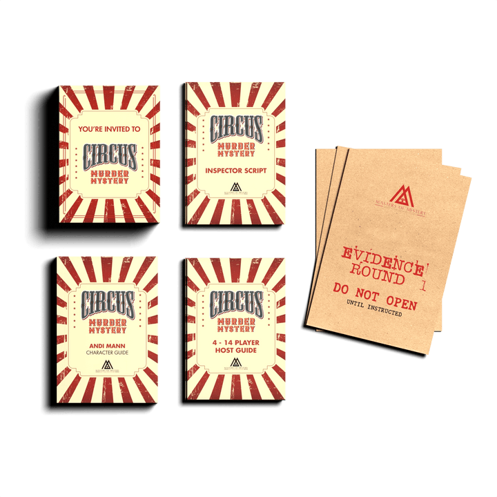 Expansion Pack - Circus Themed Murder Mystery Game Kit