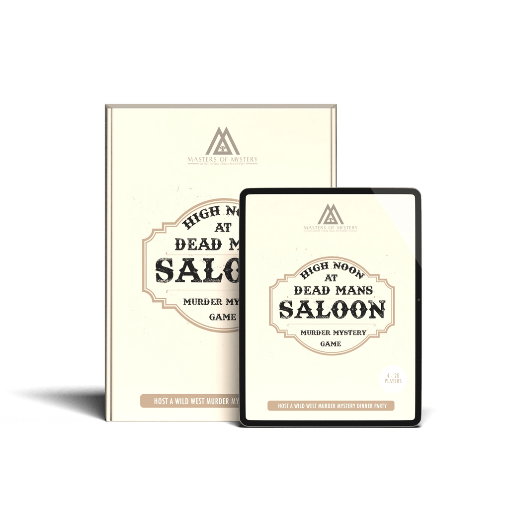 Expansion Pack Host Your Own Wild West Cowboy Themed Murder Game Kit
