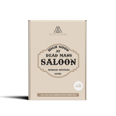 Erweiterungspaket – Hosten Sie Ihr eigenes Krimidinner-Set für Zuhause mit Wild-West-Cowboy-Thema