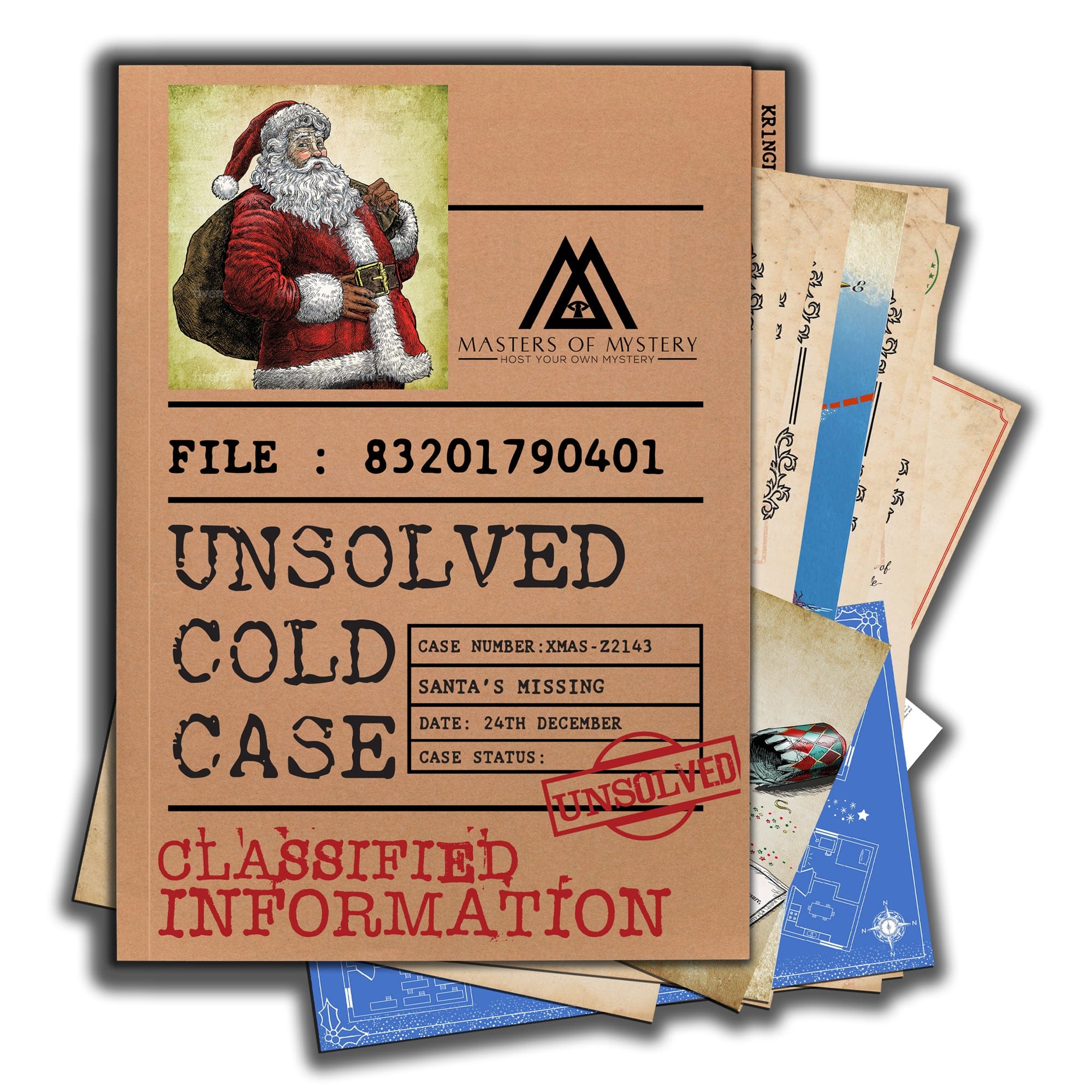 Where Is Santa case folder and evidence documents