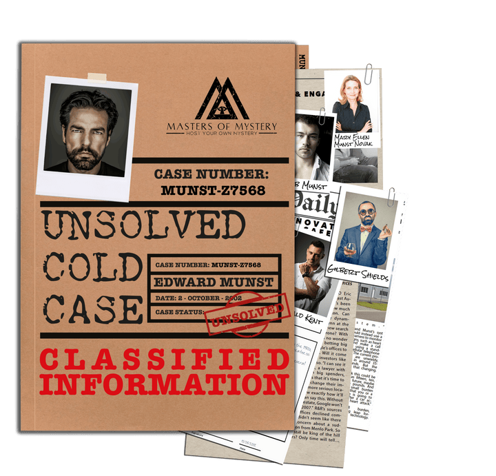 Unsolved Cold Case Files-Spiel – Edward Munst Unsolved Murder Mystery – Physisches Spiel (Kopie)