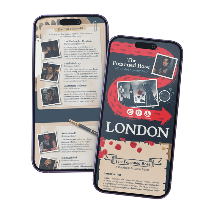 Outdoor Escape Room London - Self-Guided Murder Mystery Tour – The Poisoned Rose