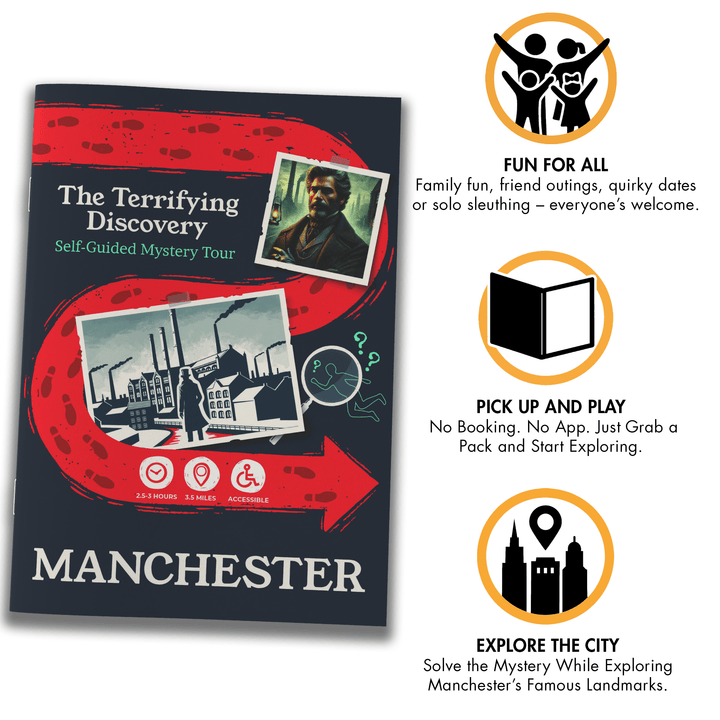 Outdoor Escape Room Manchester - Self-Guided Murder Mystery Tour – The Terrifying Discovery