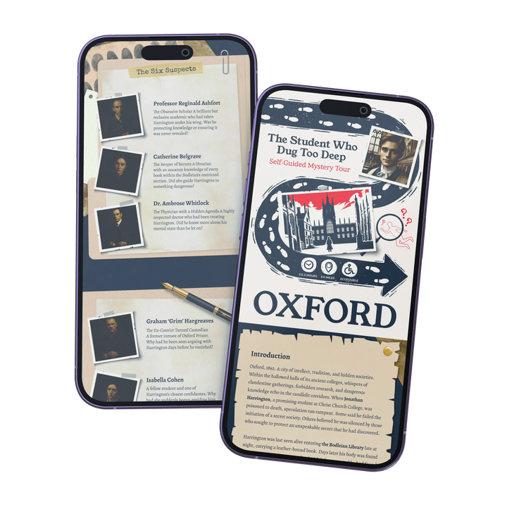 Outdoor Escape Room Oxford - Self-Guided Murder Mystery Tour – The Missing Manuscript