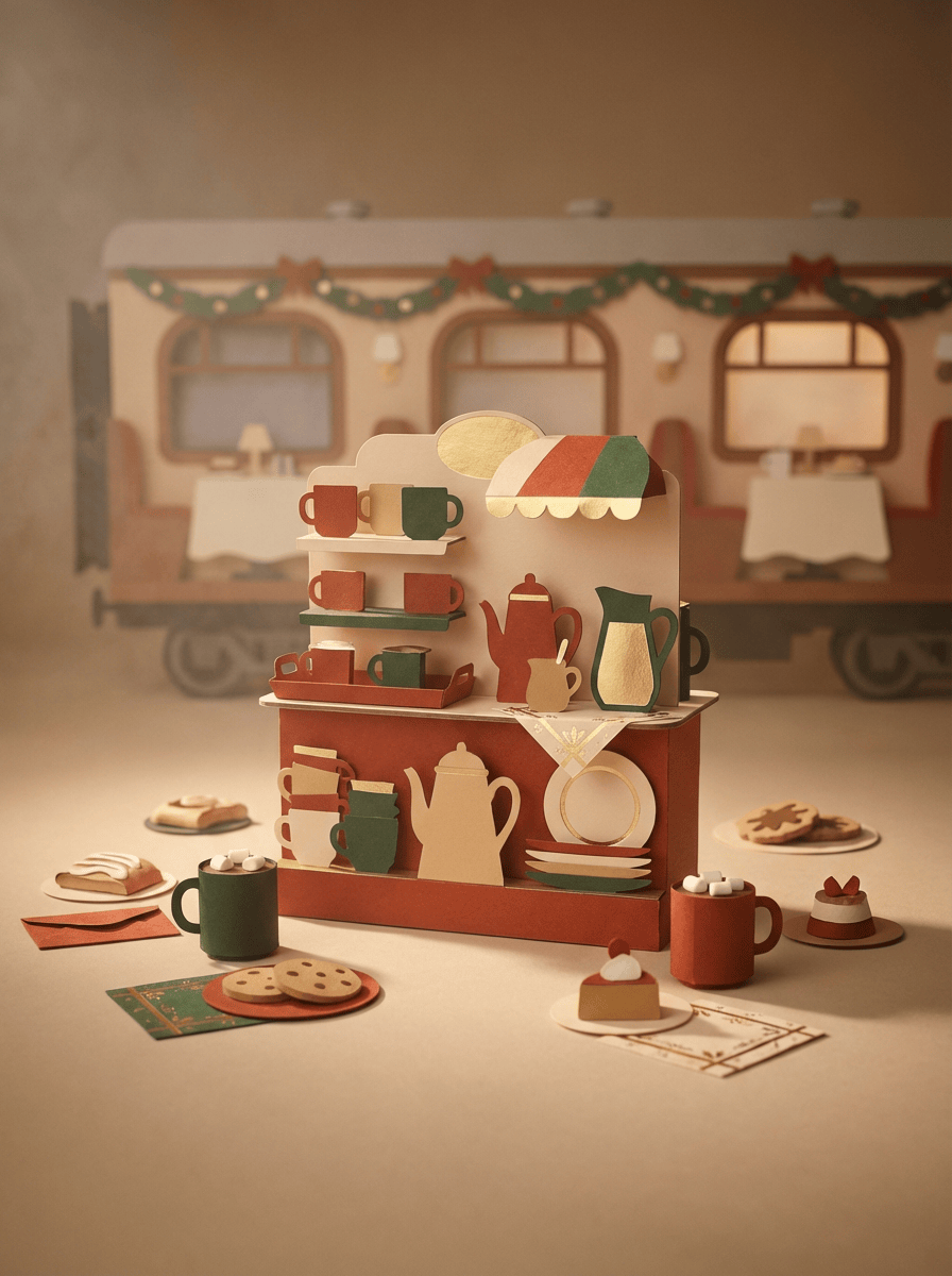 Replay-able Polar Train Murder Mystery Dinner Party Game - Host A Christmas Dinner Party Game Night - Christmas Express Train Party Game - Santa Fancy Dress Party Game English 4-20 Players V2