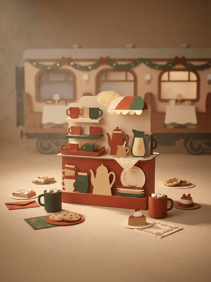 Replay-able Polar Train Murder Mystery Dinner Party Game - Host A Christmas Dinner Party Game Night - Christmas Express Train Party Game - Santa Fancy Dress Party Game English 4-20 Players V2