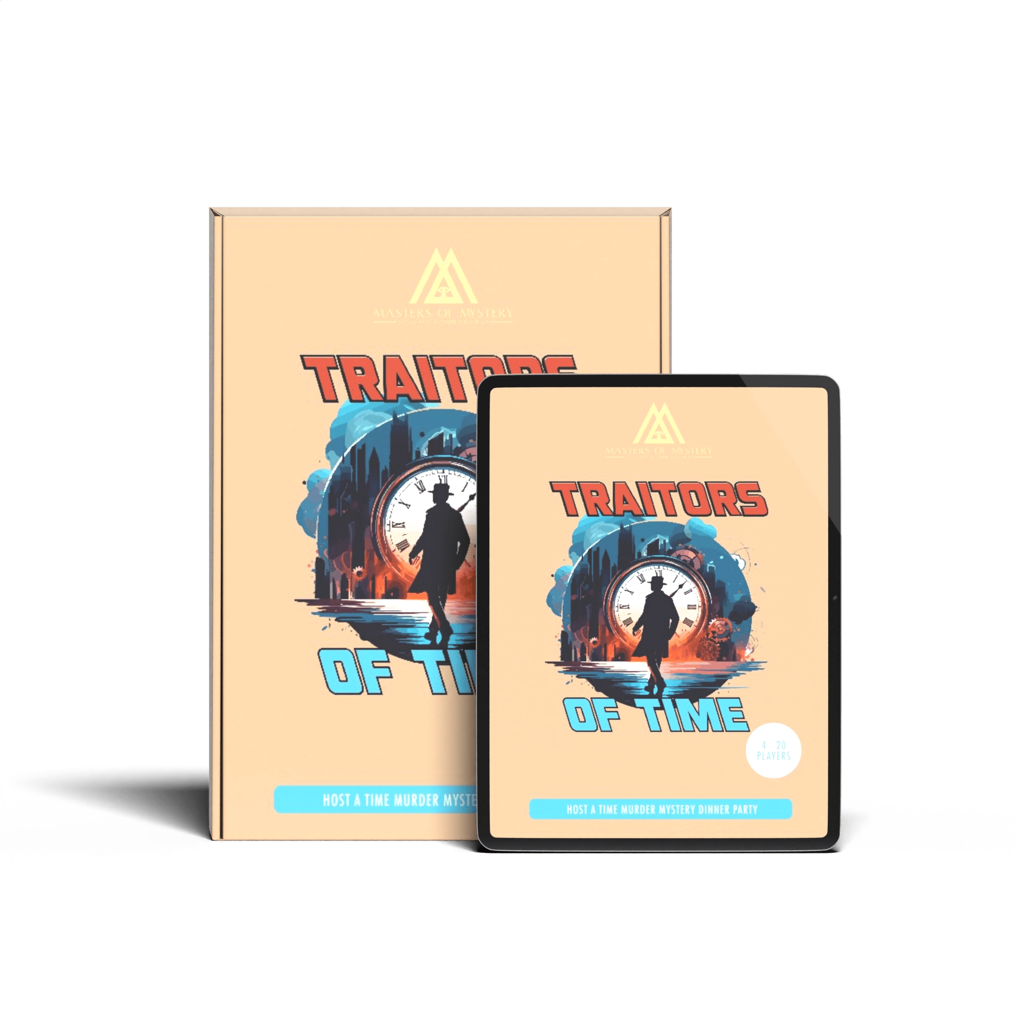 Erweiterungspaket – Traitors of Time – Ein Zeitreise-Krimidinner-Set für Zuhause