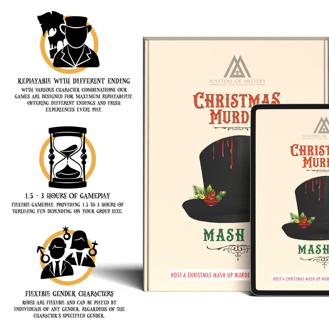 Replay-able Christmas Murder Mystery Dinner Party Game Victorian Chr Masters of Mystery Replay-able Christmas Murder Mystery Dinner Party Game Victorian Chr Masters of Mystery