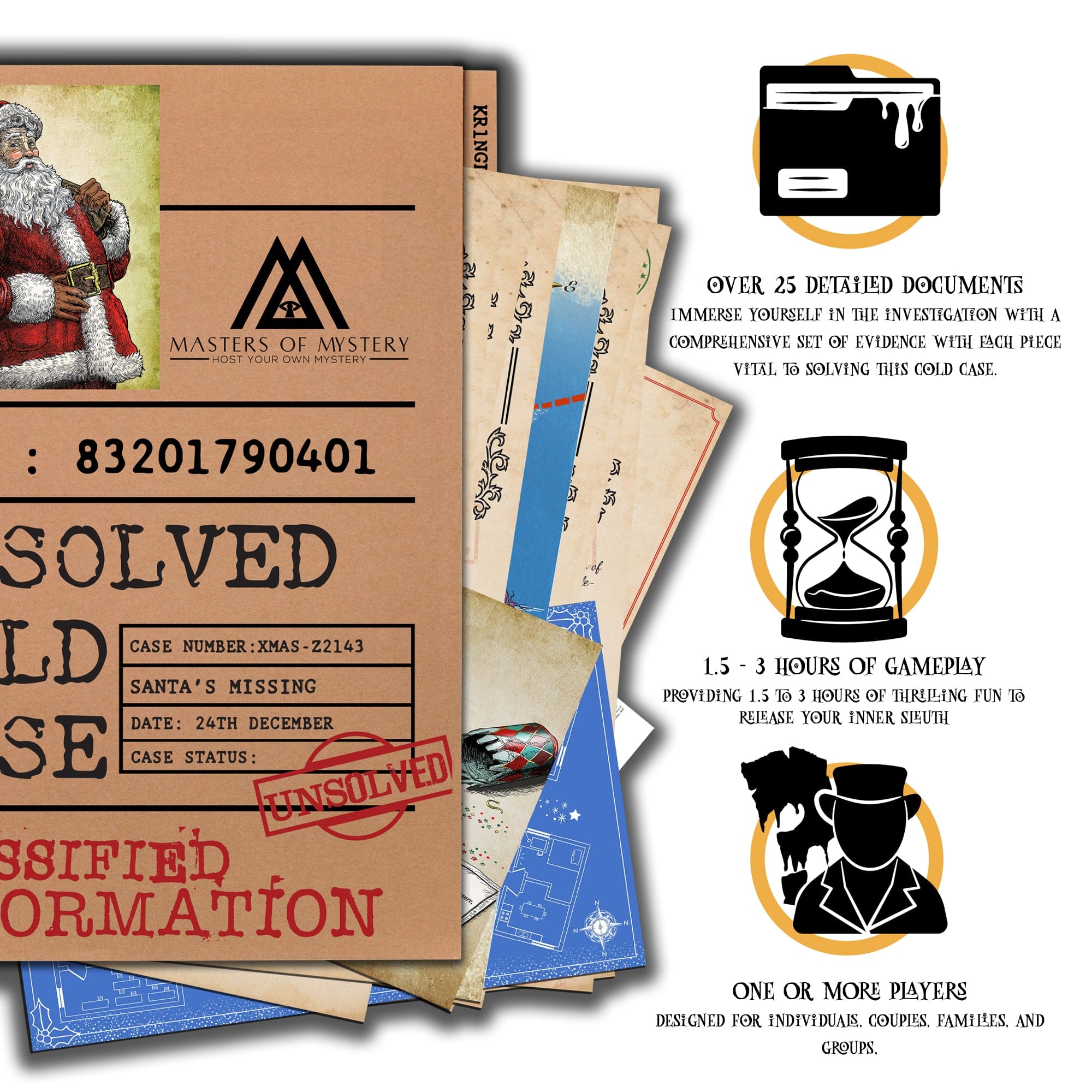 Where Is Santa cold case game features and benefits