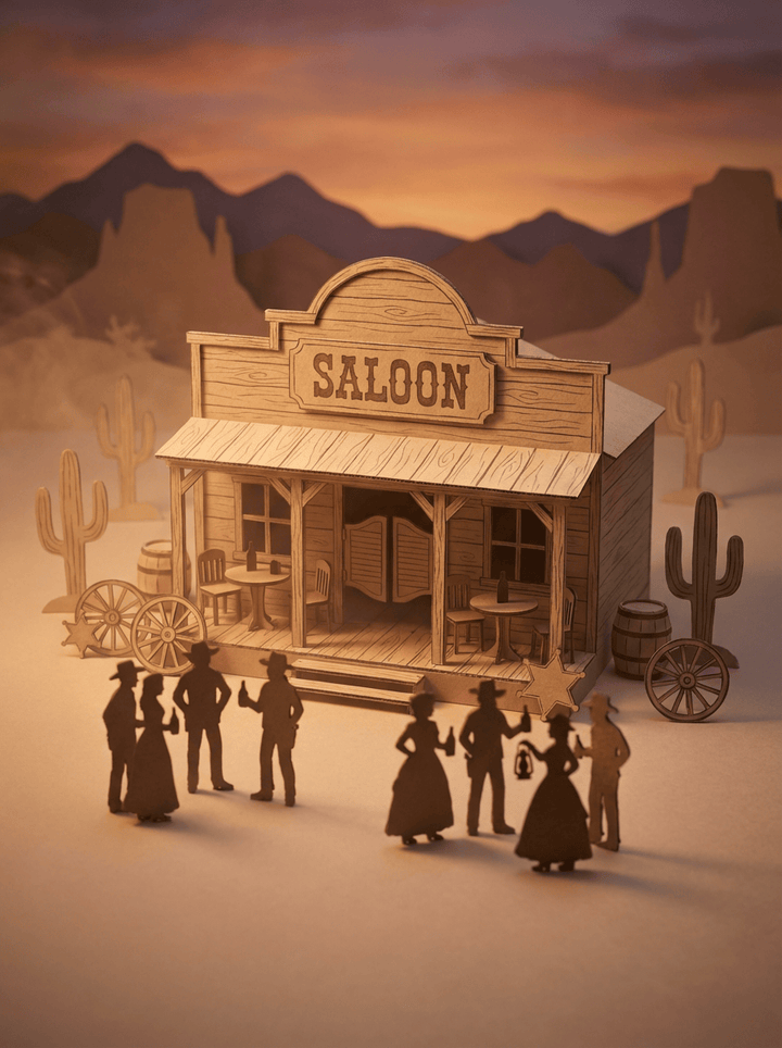 Replay-able Cowboy Wild West Murder Mystery Dinner Game for Up to 20 Adults - Host Your Own Dinner Party Game Night - Cowboy & Wild West Theme - Cowboy Fancy Dress Dinner PartyV2