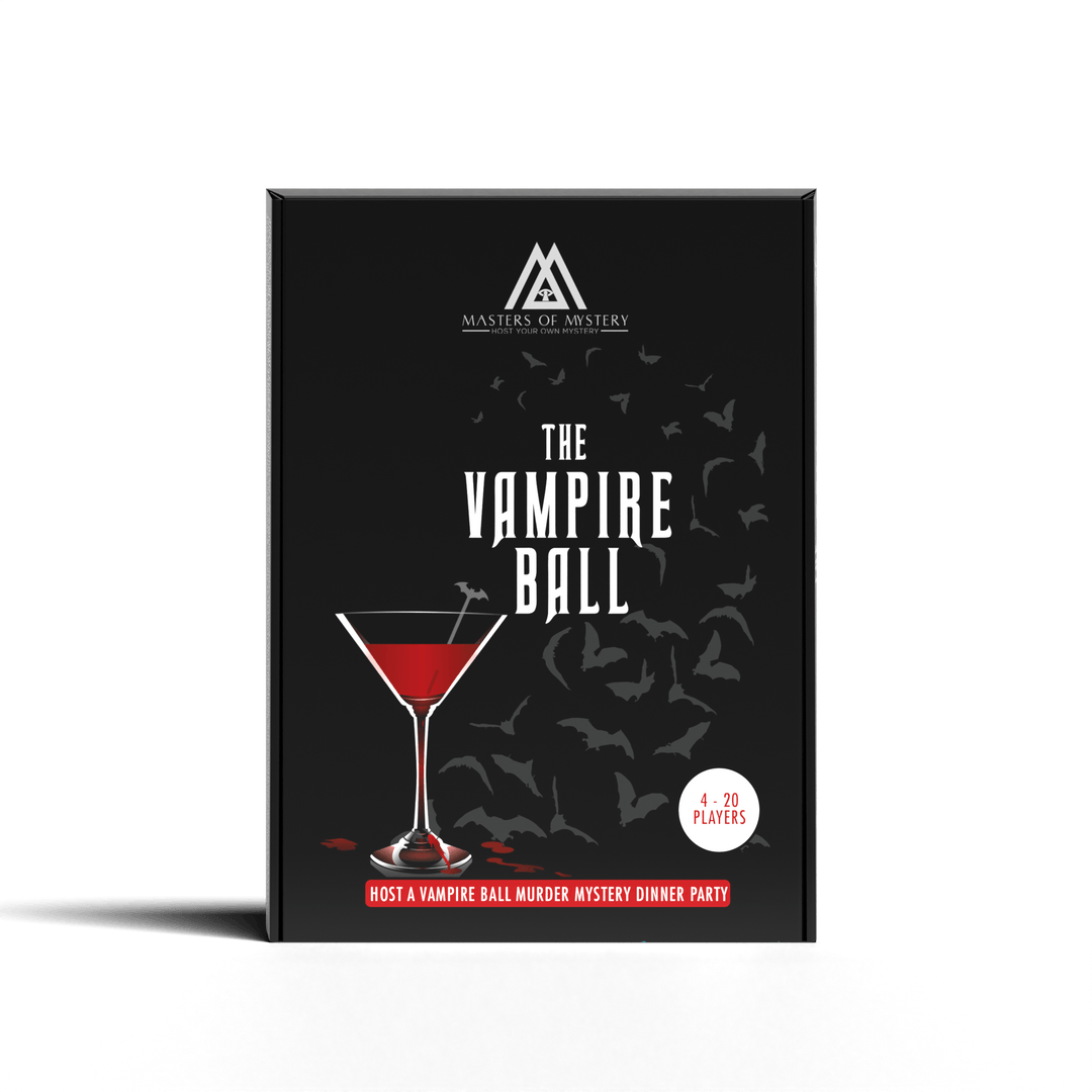 Replay-able Vampire Ball Murder Mystery Dinner Party Game for Up to 20 –  Masters of Mystery