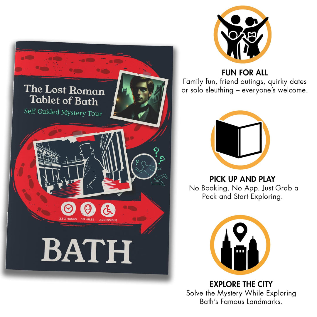 Outdoor Escape Room Bath - Self-Guided Murder Mystery Tour – The Lost Roman Tablet of Bath