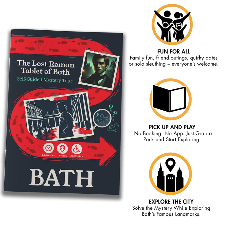 Outdoor Escape Room Bath - Self-Guided Murder Mystery Tour – The Lost Roman Tablet of Bath