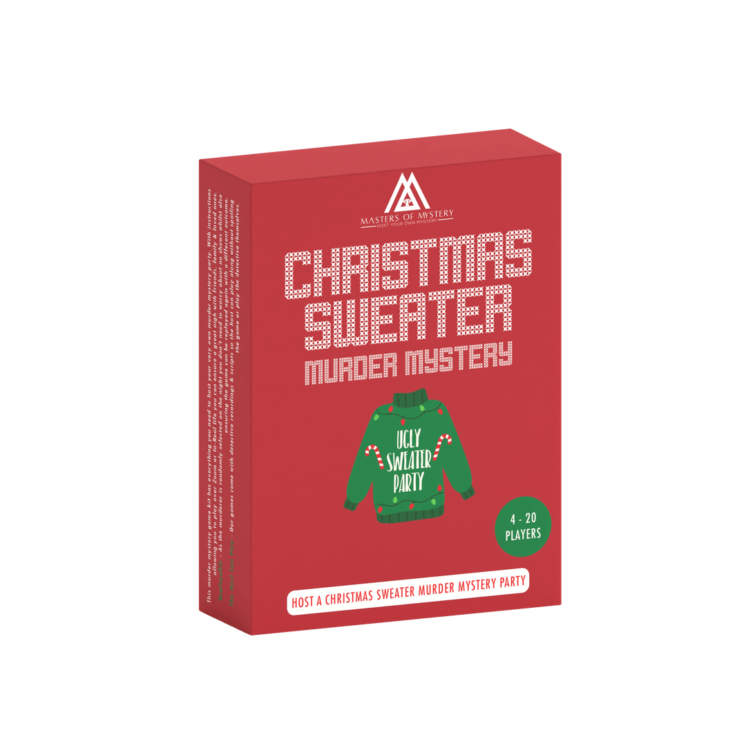 Physical Boxed Kit - Replay-able Office Christmas Murder Mystery Dinner Party Game - Host An Ugly Christmas Jumper Party Game Night - Office Christmas Party Games - English 4-20 Players