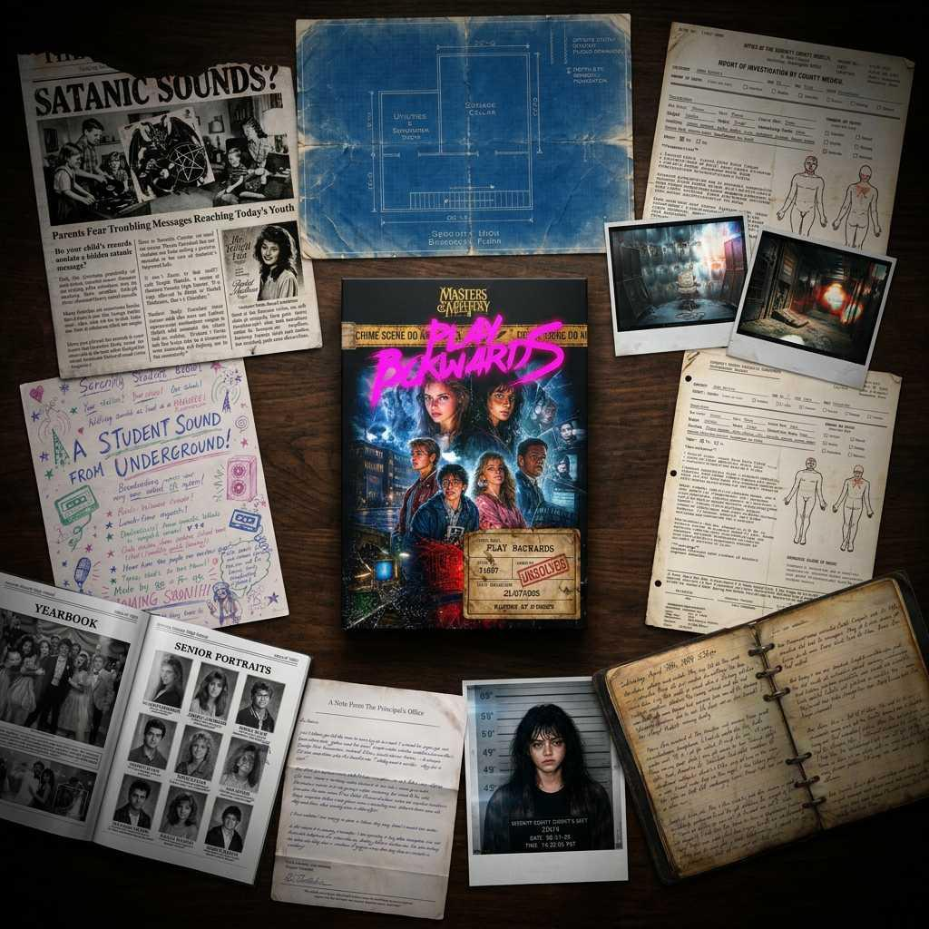Play Bckwards: 1980s Cold Case Murder Mystery Game