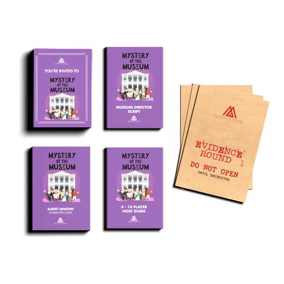 Expansion Pack - Kids Murder Mystery Game Kit - Mystery At The Museum