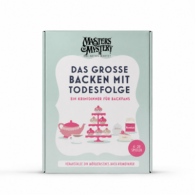 Backshow-Krimidinner für zuhause – Das große Backen mit Todesfolge