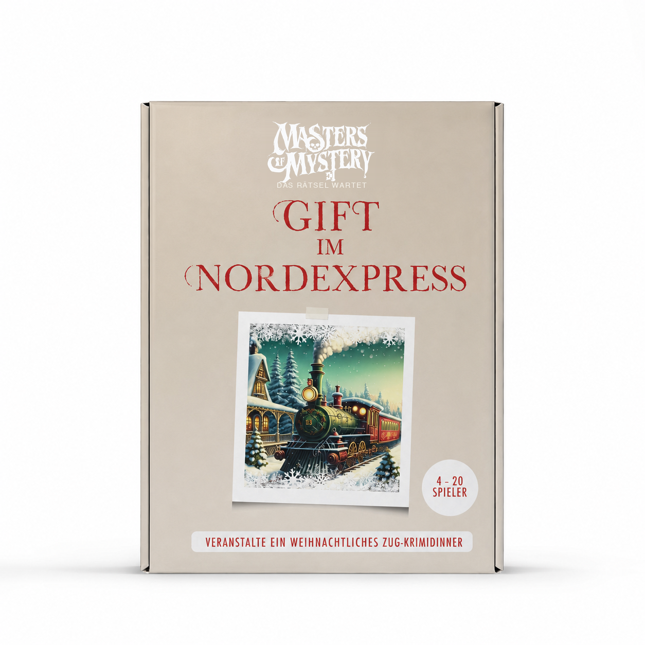 Weihnachtszug-Krimidinner für zuhause – Gift im Nordexpress