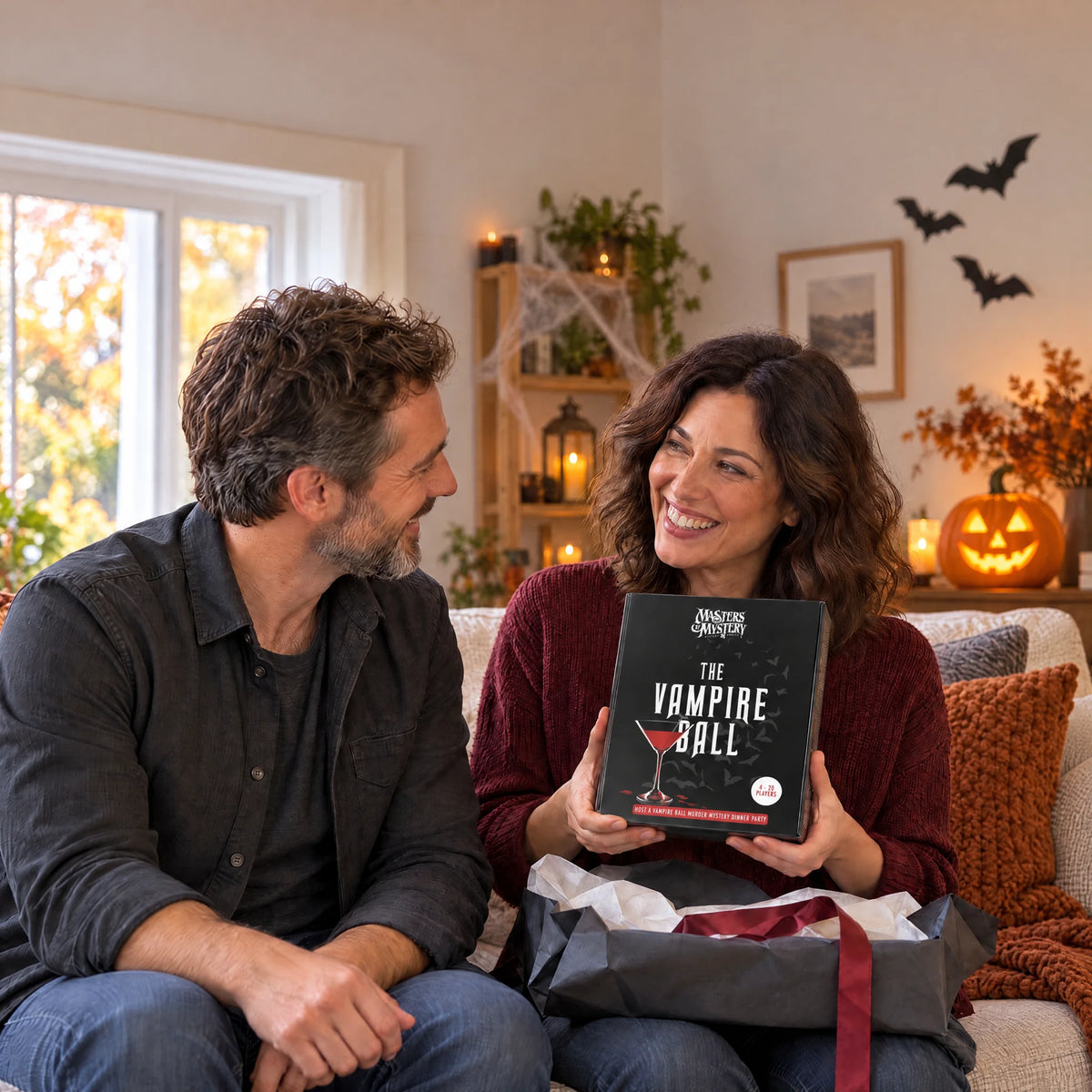 The Vampire Ball by Masters of Mystery presented as a gift at home.