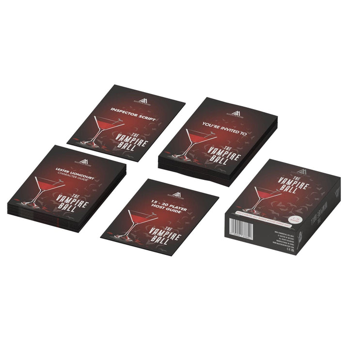 Replay-able Vampire Ball Murder Mystery Dinner Party Game for Up to 20 Adults - Host A Halloween Dinner Party Game Night - Vampire Theme – Dracula Themed Dinner Party Game