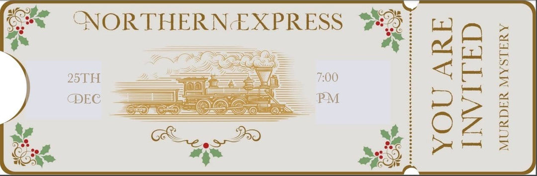Polar Express Christmas Train Murder Mystery Game Kit